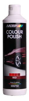 Motip Polish & Voks m/farve Mørk Rød (500ml)